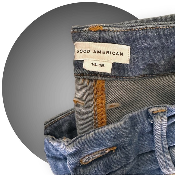 Good American Always Fit Skinny Jeans Frayed Bottoms - Picture 5 of 12